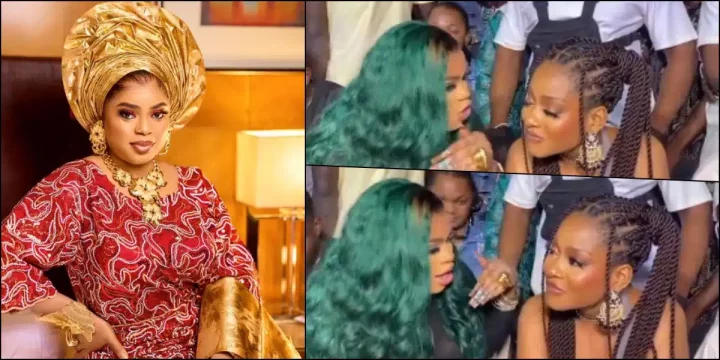 "It was the area and local boys around us; one even grabbed my backside" - Bobrisky explains reason for Phyna's expression in viral video