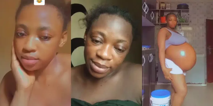 "How many you born" - Lady sparks reactions as she shares transformation during pregnancy